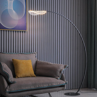 落地燈北歐落地燈客廳 輕奢創意沙發邊簡約現代臥室設計感釣魚餐廳臺燈