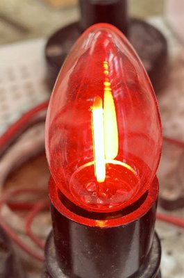 E12 LED燈絲1W小燈泡C7型紅光