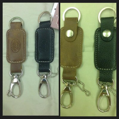 ROOTS 獨家限量 100%皮革 新鉤環皮製鑰匙圈 黑色 及 咖啡色 二款 特價:580元 全新商品