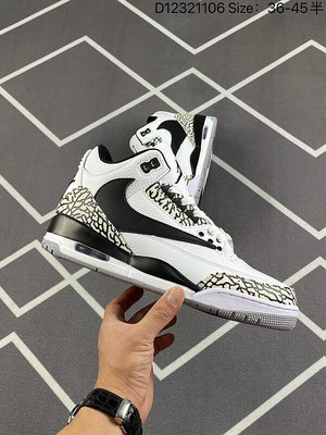 Nike Air Jordan 3 RetroPure White邁克爾·喬丹AJ3代中幫復古休閑運動文化籃球鞋