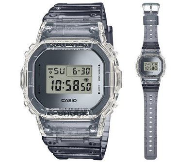 CASIO 手錶公司貨附保證卡G-SHOCK 漸層半透明果凍質感DW-5600SK-1A