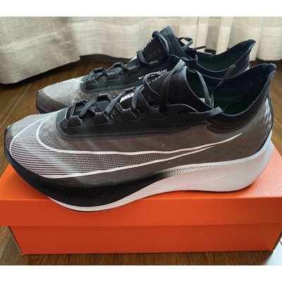 【正品】全新 Nike Zoom Fly 3 黑白黃 馬拉鬆 跑步 運動 AT8240-007潮鞋
