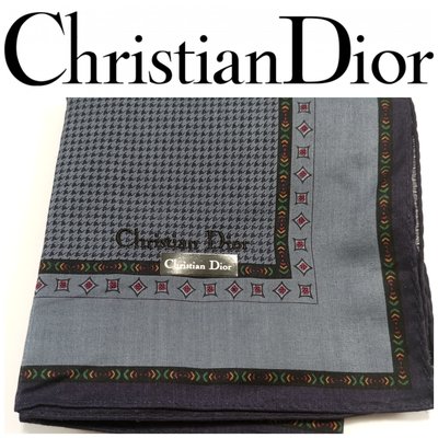 【皮老闆二店】新古真品 Christian Dior 迪奧 手帕 狀況不錯 未使用 Z813