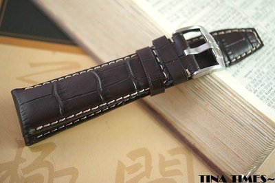 TINA TIMES ~鶴立雞群的驕傲大公雞~法蘭西ZRC車米線小牛皮鱷魚紋極致錶帶 法國製 18mm 22mm驕傲優質的錶帶