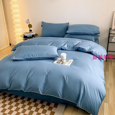 簡約素色頂級洛卡棉床包四件組 單人雙人加大 超級親膚 裸睡級別 雙人床包 床單 床罩床套 被單枕套