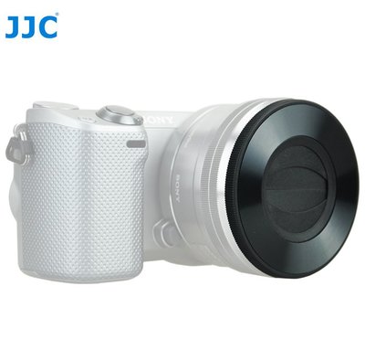 JJC?  索尼16-50mm微單40.5mm自動鏡頭蓋a6000 a5100 a6500 A6300黑色鏡頭保護蓋