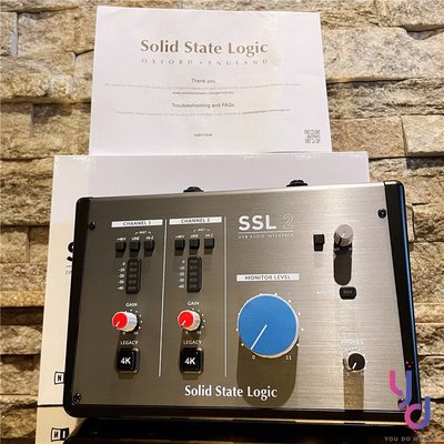 分期免運 贈專用線材/萬元音源 Solid Stage Logic SSL2 USB 錄音 介面 卡 2in2