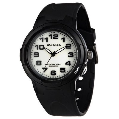 [裕明鐘錶] JAGA捷卡 運動/休閒/冷光/指針女錶/兒童錶~AQ71