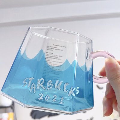 【熱賣下殺】星巴克日本富士山2021年圣誕新牛年款達摩咖啡牛奶玻璃馬克水杯子