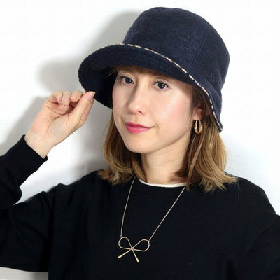 日本製 日本正版 DAKS  保暖 毛料 帽緣經典格紋  遮陽帽 帽子 帽