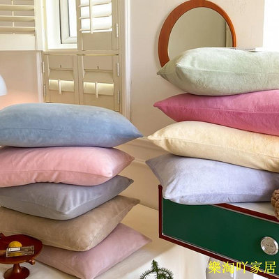 10色 素色牛奶絨枕套 冬天加厚枕頭套 柔軟舒適 手感細膩 信封式枕頭套 48*74cm 一對枕頭套 法蘭絨枕套