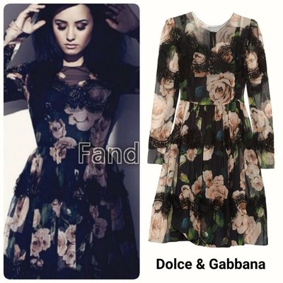 已售出 Dolce & Gabbana 粉玫瑰蕾絲洋裝連身裙