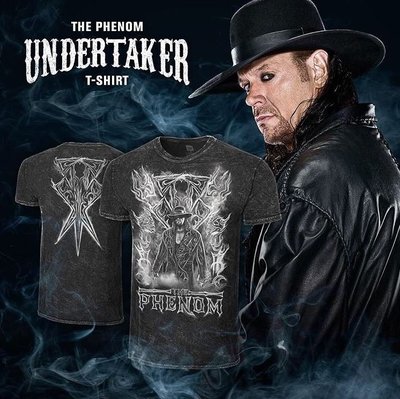 [美國瘋潮]正版WWE Undertaker The Phenom Mineral Wash 黑暗帝王水洗刷色特別款衣服