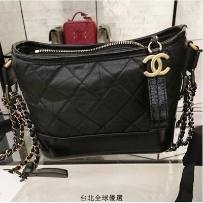 CHANEL A91810 Gabrielle Hobo 20cm黑色小型流浪包預購+現貨| Yahoo奇摩拍賣