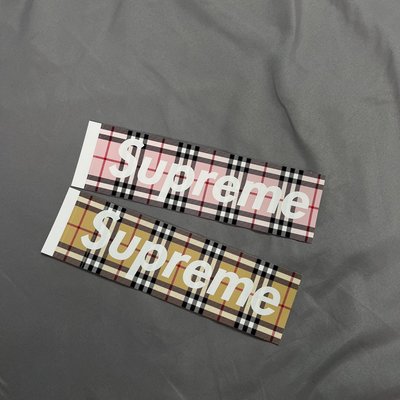 【Faithful】Supreme Burberry Box Logo Sticker【SUPSK021】貼紙 格紋