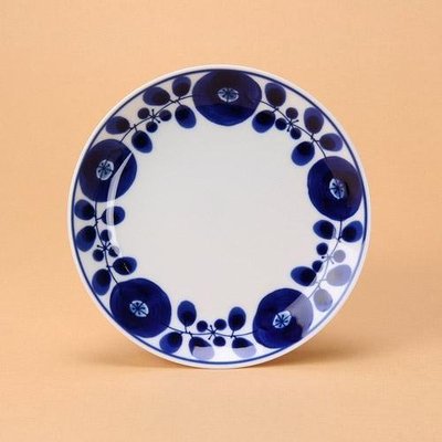 16.5公分同款花3入 日本製 波佐見焼 白山陶器 Bloom系列 北歐風 盤子 餐盤 -S 邊花