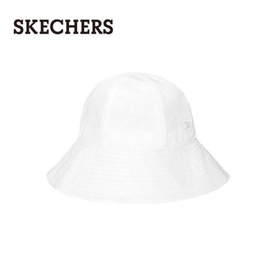 100原廠％Skechers斯凱奇夏季新款男女同款純色遮陽防紫外線漁夫帽L221U128