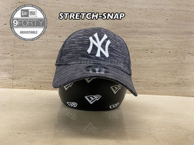 New Era MLB NY Yankees 9Forty Stretch Snap NE Tech 紐約洋基灰色鴨舌帽