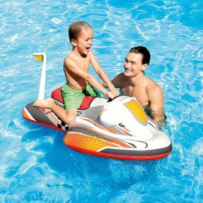 水上設備 游泳 美國INTEX57520 飛艇坐騎 沖浪水上用品充氣玩具兒童浮排