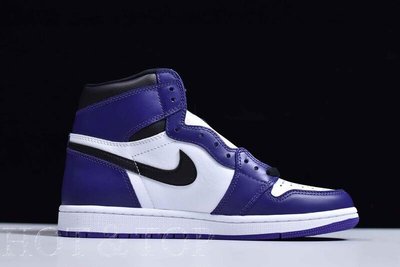 100％原廠代購Nike Air Jordan 1 High OG Court Purple 白紫 惡人紫 男女款 555