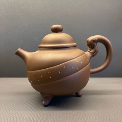 一廠白標天龍頂珠紫砂茶壺-湯金華