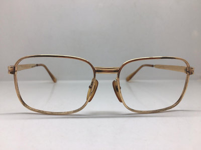 70年代Morel 14k包金大框眼鏡架法國產