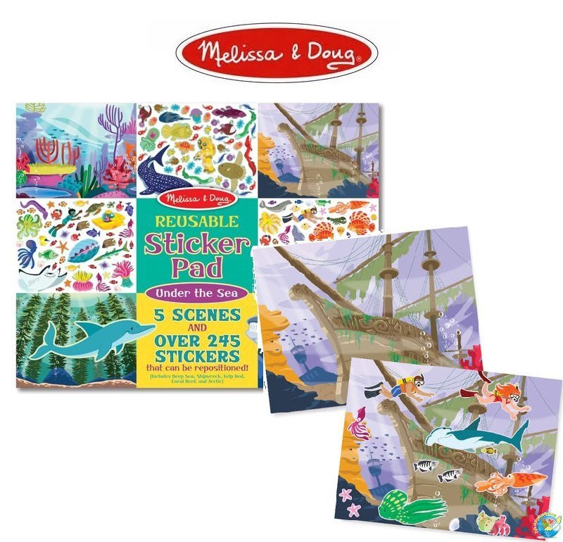 Melissa & Doug Reusable Sticker Pad - Under The Sea