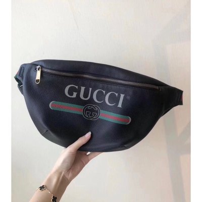 ［4real］Gucci Logo腰包 大號 背帶長度：80/90