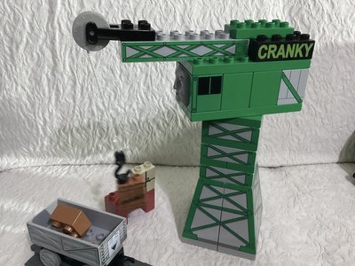 二手 樂高 得寶  湯瑪士小火車 cranky Loading Crane 3301 Lego Duplo 完整 34片