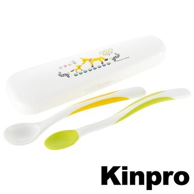 日本Richell KINPRO 小熊森林柔軟離乳食湯匙套裝/餐具(附收納盒)