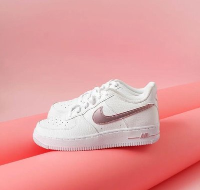 NIKE AIR FORCE 1 GS ROSE PINK 白粉 玫瑰金 滑板鞋CT3839-104 女款