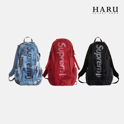 ☆HAru☆ Supreme 20SS Backpack 紅、藍迷彩網狀反光LOGO 後背包SS20B4