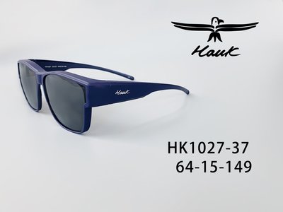 [恆源眼鏡] Hawk HK1027 37 大鏡框 大尺寸  時尚偏光太陽套鏡