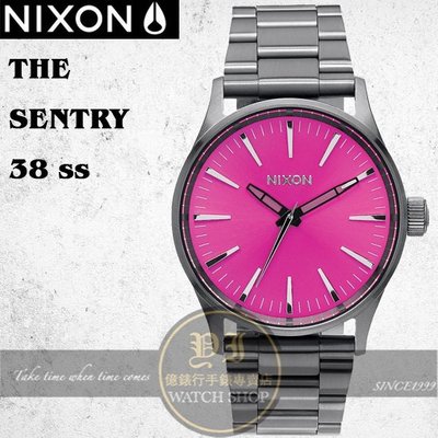 NIXON 實體店THE SENTRY 38 SS潮流腕錶A450-2096公司貨/極限運動/潮流