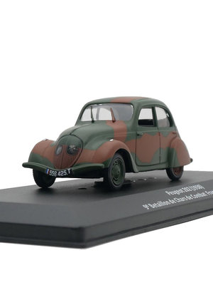 Ixo 1:43 Peugeot 202 標致二戰法國軍車合金汽車模型軍事玩具車