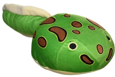 18039c 日本進口 限量品 好品質 柔軟 可愛 綠色 角蛙蝌蚪 青蛙 抱枕擺件絨毛絨娃娃玩偶布偶收藏品送禮禮