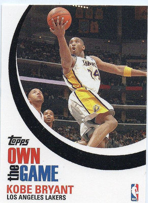 NBA 球員卡 Kobe Bryant 2007-08 Topps Own the Game