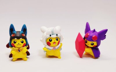 日本扭蛋機 神奇寶貝 皮卡丘-三款一組 【Rainbow Dog雜貨舖】