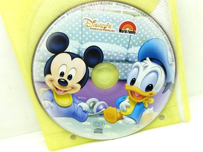 二手CD裸片迪士尼美語世界world family