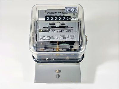 [銀九藝] 日本 OSAKI 機械式分電錶 110 220V 30(80)A 60Hz 冷氣 套房 宿舍 租屋 分電表