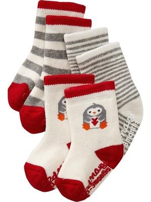 【BJ.GO】美國OLD NAVY 童裝_Sock 3-Packs for Baby 可愛襪子三入組  新品現貨