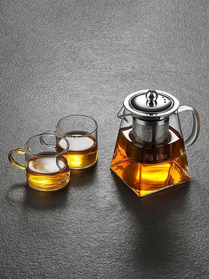 茶壺家用過濾泡茶壺玻璃耐高溫花茶壺紅茶泡茶器功夫茶具套裝