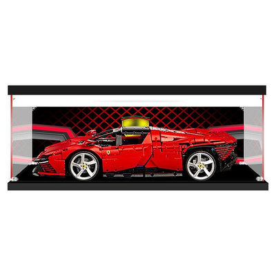 天極TJ百貨FERRARI 法拉利超級賽車亞克力展示盒, 適用於樂高 42143 防塵手持存儲
