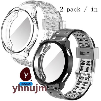 2 合 1 包裝錶帶 + 華為手錶 gt 3 pro 46mm 43mm TPU 矽膠保護套運動 Smartwatch