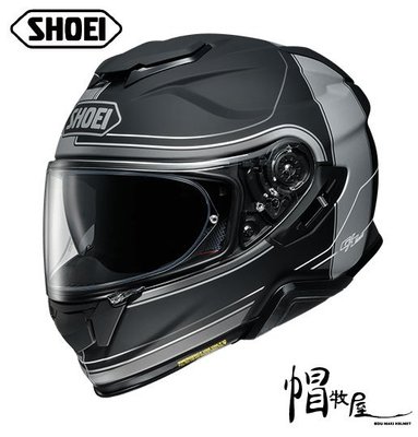 【帽牧屋】日本 SHOEI GT-AIR II CROSSBAR TC-5 全罩安全帽 公司貨 內墨片 透氣 消光黑/灰