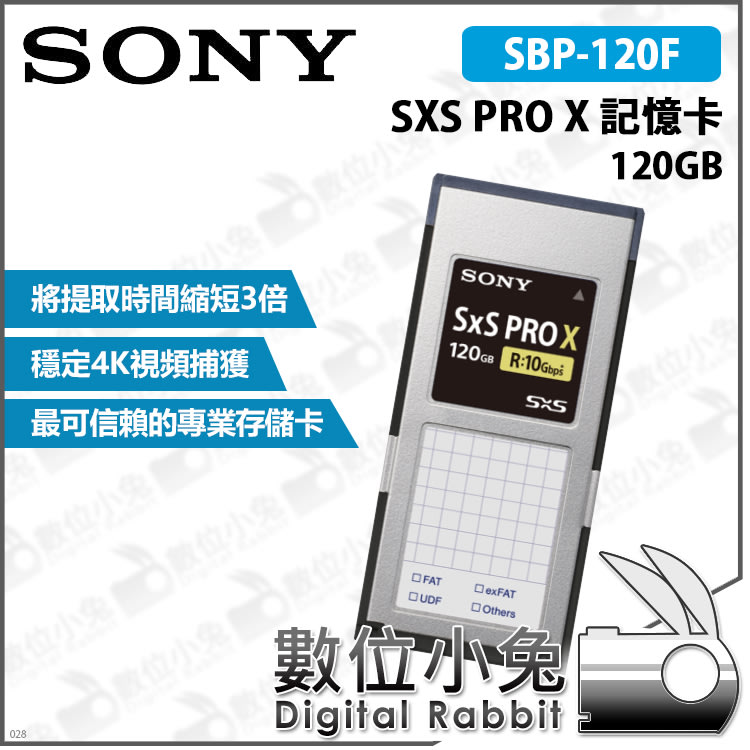 Sony SBP-120F SxS PRO X メモリーカード 120GB