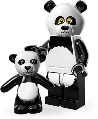 全新 2014年 LEGO 樂高 樂高玩電影 71004 No.15  熊貓人(附底板/說明書/外包裝)