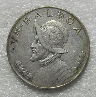 原味巴拿馬1947年1巴爾博亞大銀幣4833