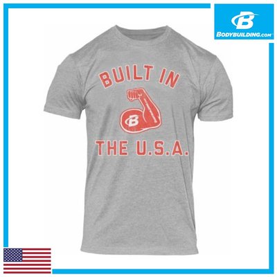 ►瘋狂金剛◄ 灰 Bodybuilding.com Built In The USA Tee 限量版 短袖T恤