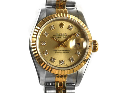 Rolex勞力士69173蠔式恒動日誌18K金女用腕錶